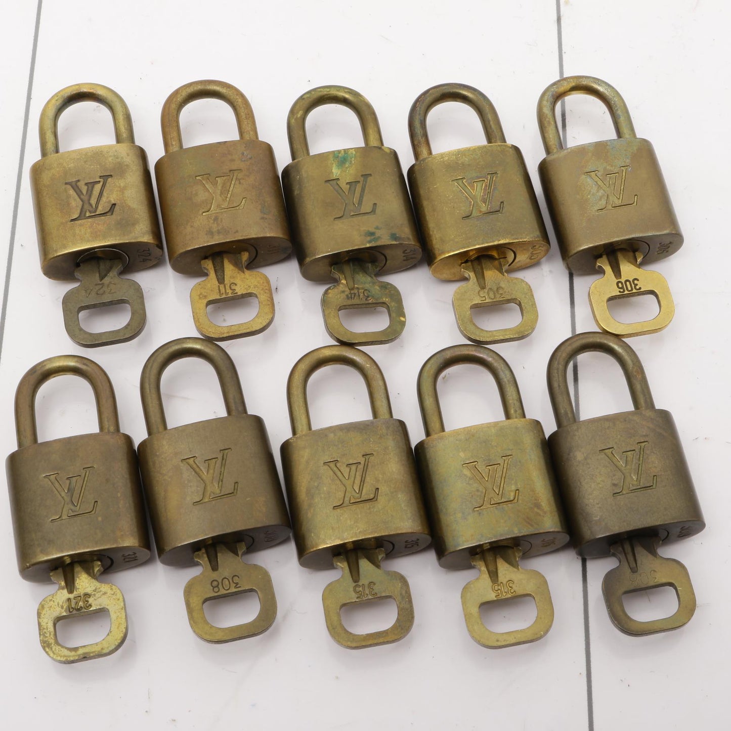 Set of 10 Padlocks