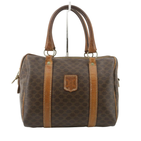 Brown Macadam Mini Boston Bag