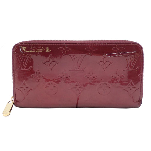 Vernis Burgundy Zippy Wallet