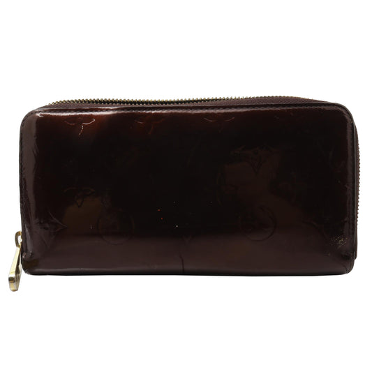 Vernis Burgundy Zippy Wallet