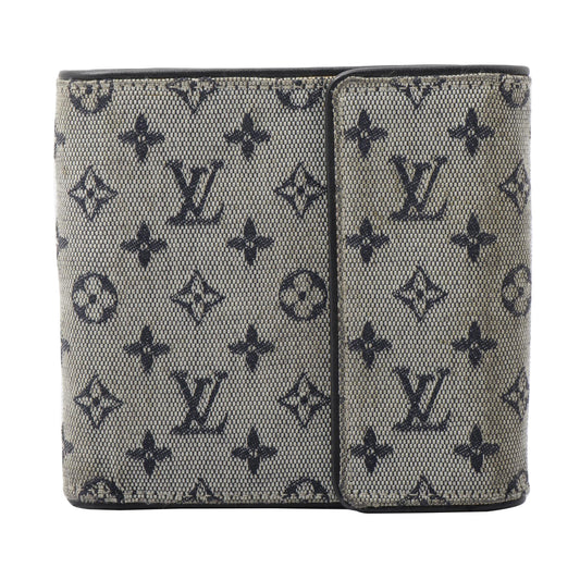 Monogram Mini Blue Compact Wallet