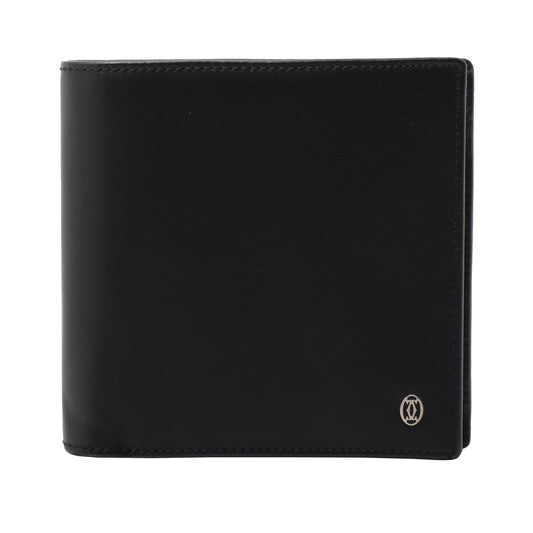 Black Leather Bi-Fold Wallet