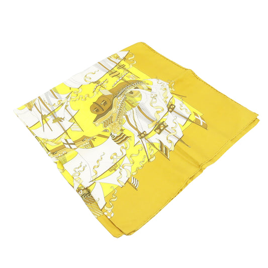 Yellow Silk Scarf