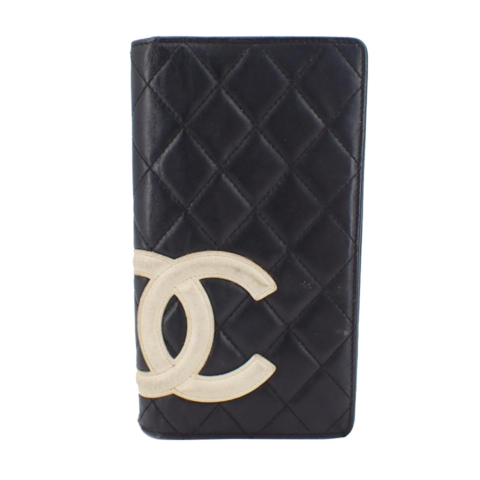 Black Cambonline Long Wallet