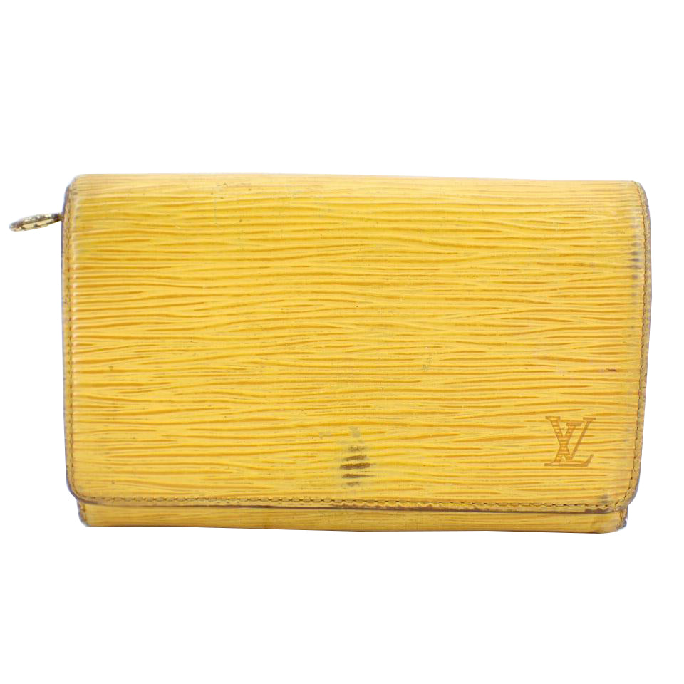 Epi Yellow Wallet