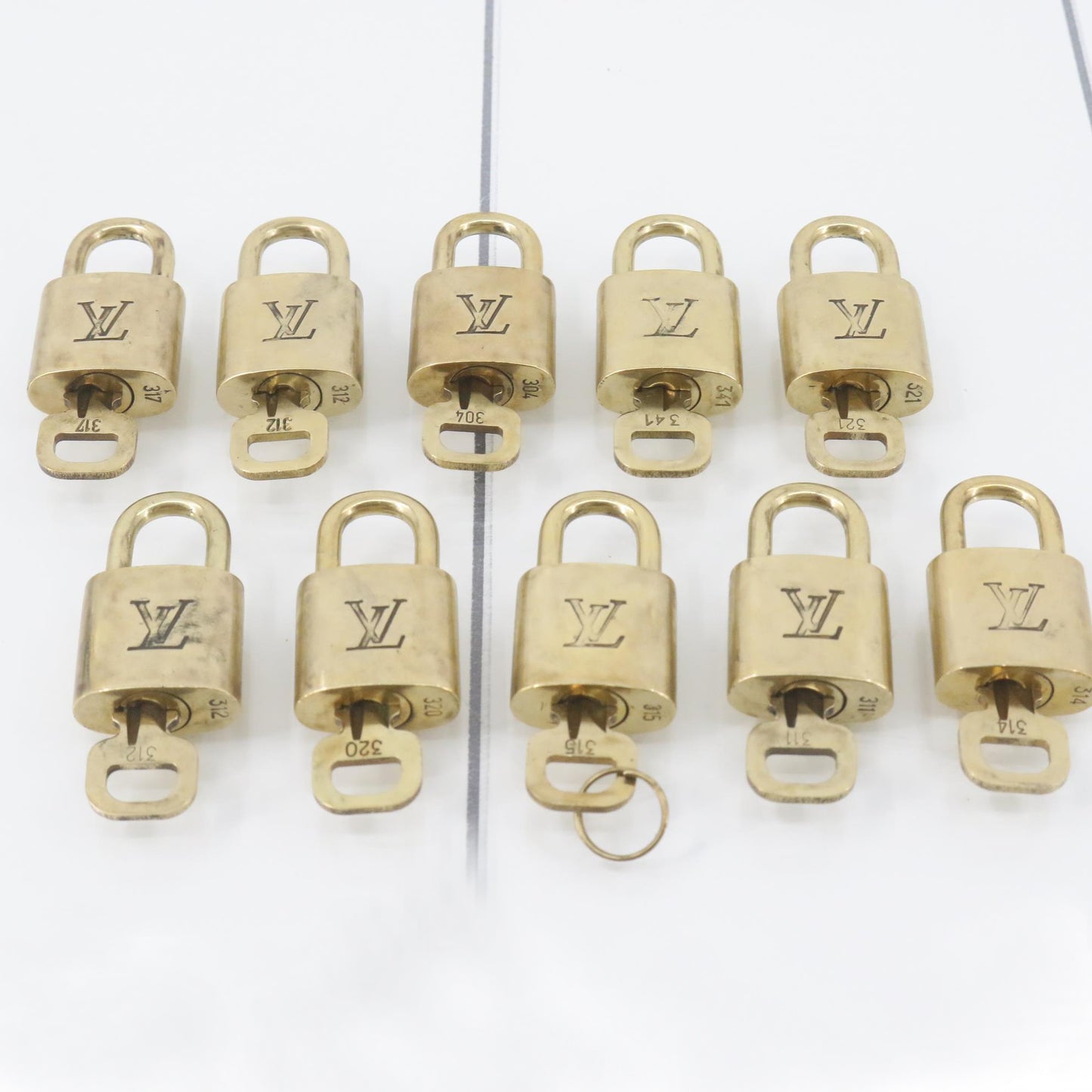 Set of 10 Padlocks