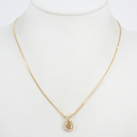 Gold Rhinestone Necklace