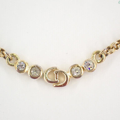 Gold Rhinestone Necklace