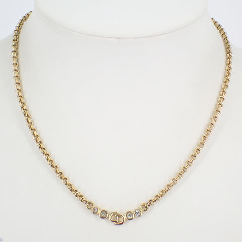 Gold Rhinestone Necklace