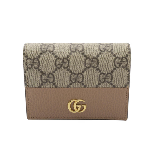 Brown GG Marmont Bi-Fold Wallet