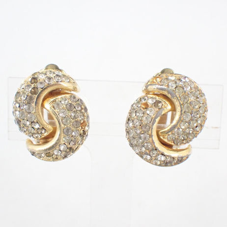 Gold Rhinestone Earring