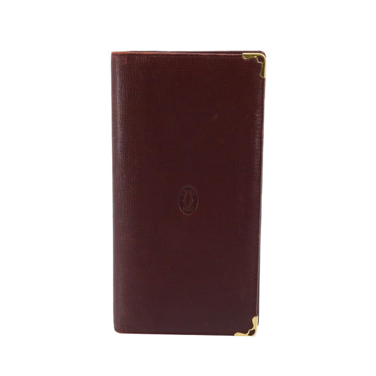 Bordeaux Bi-fold Long Wallet