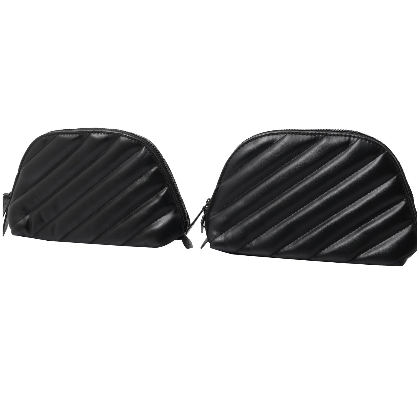 Black Set of 2 Cosmetic Pouch