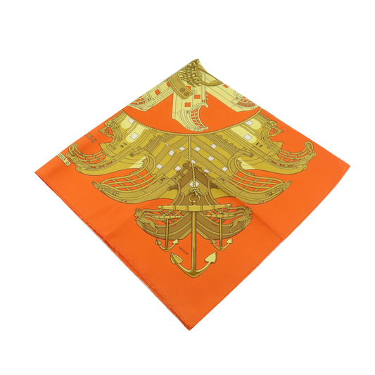 Orange Silk Scarf