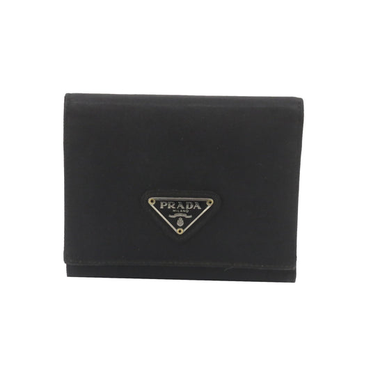 Black Nylon Bi-fold Wallet