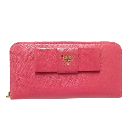 Red Saffiano Zippy Wallet