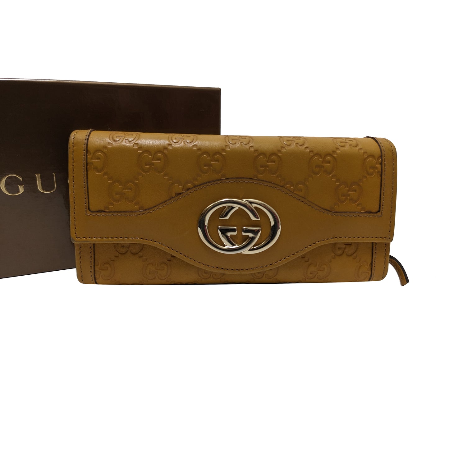 Brown Sima Long Wallet