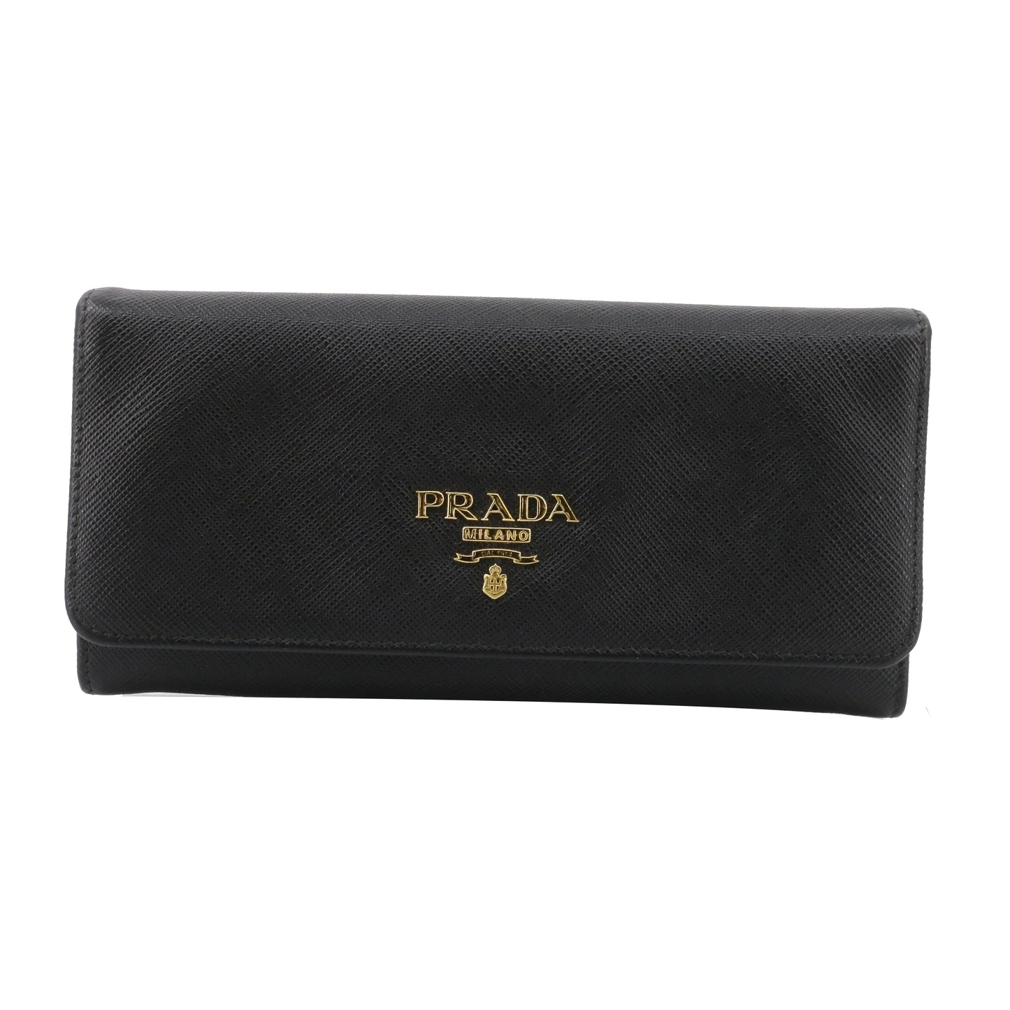 Black Saffiano Long Wallet