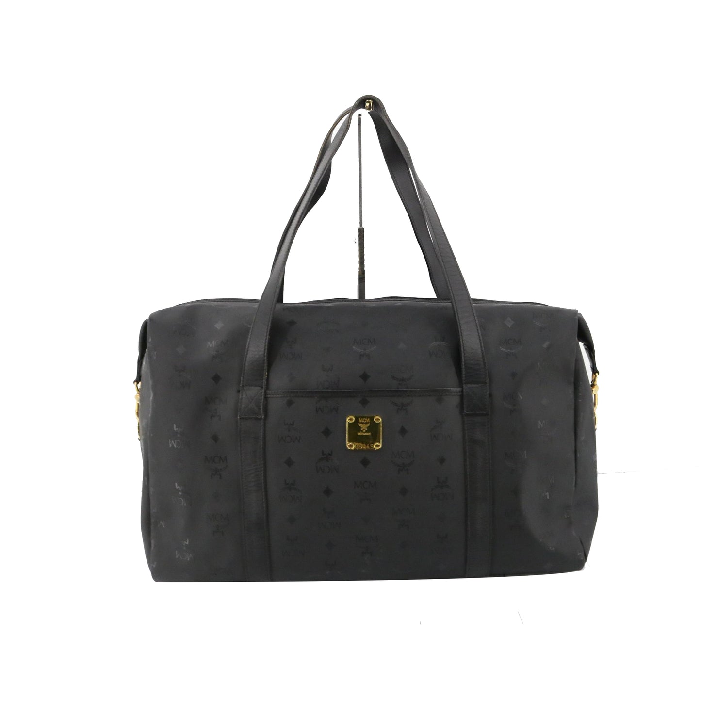 Black Visetos Boston Bag