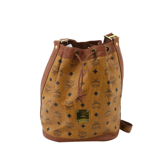 Brown Visetos Shoulder Bag