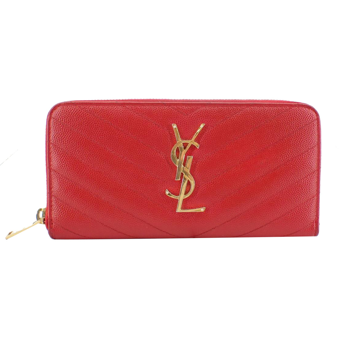 Red Caviar Skin Cassandra Zippy Wallet