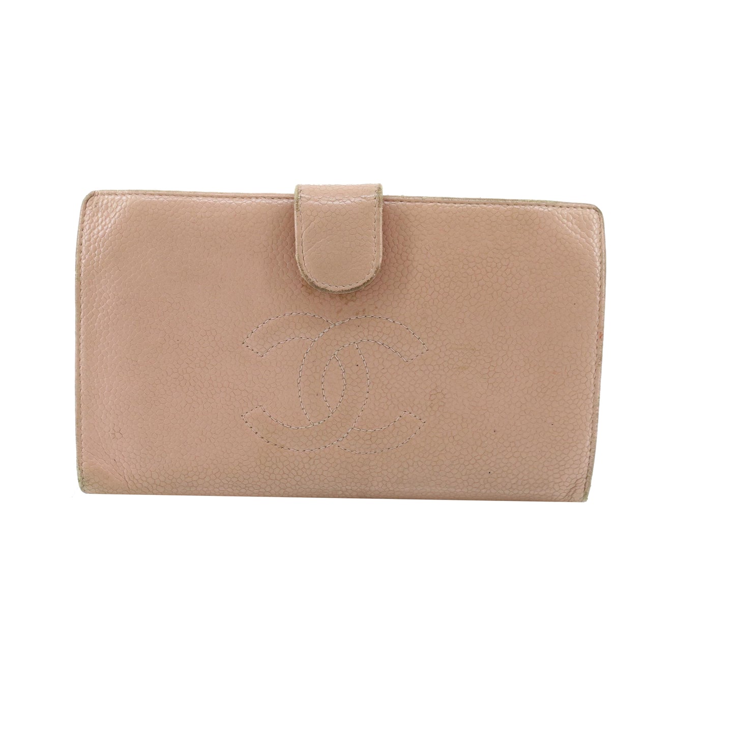 Pink Caviar Skin Compact Wallet