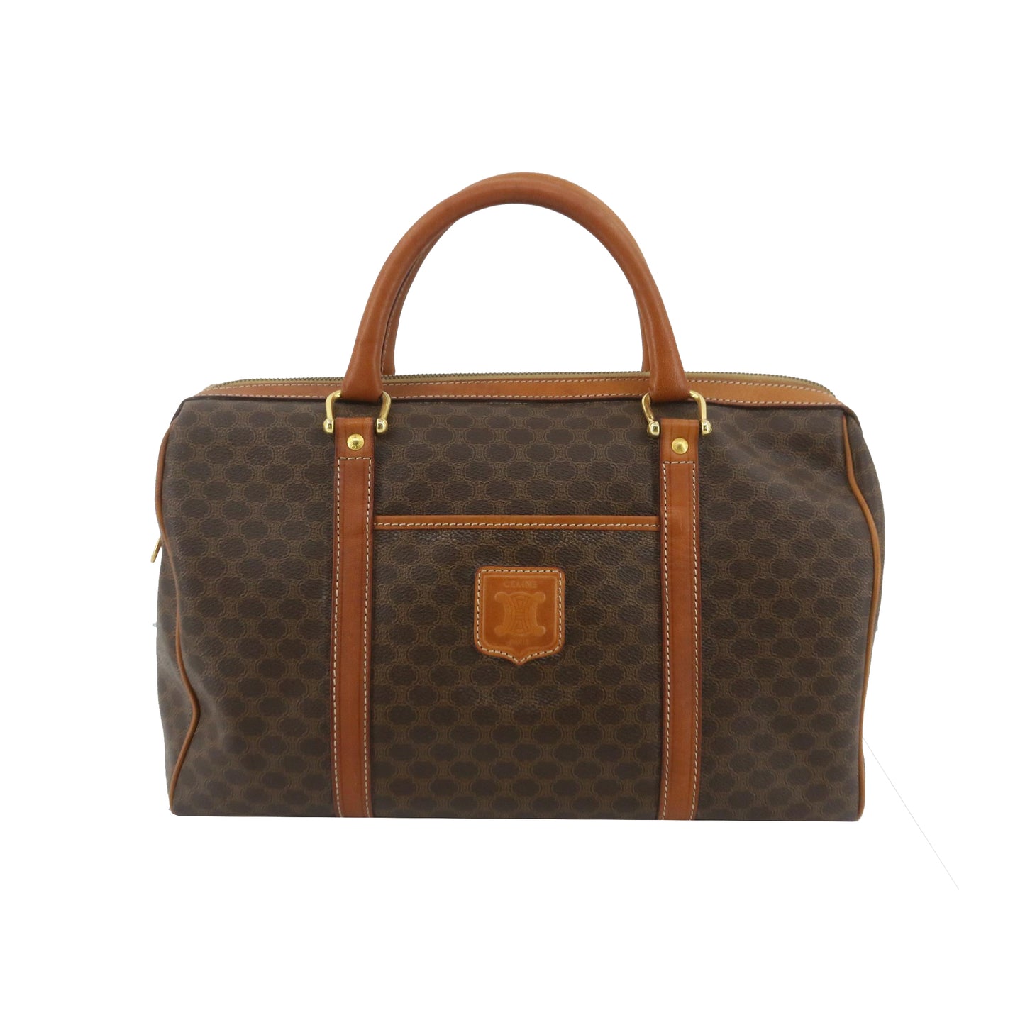 Brown Macadam Boston Bag