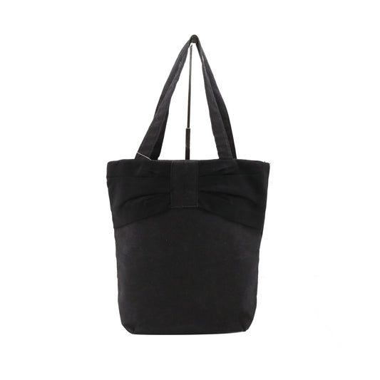 Black Canvas Tote Bag