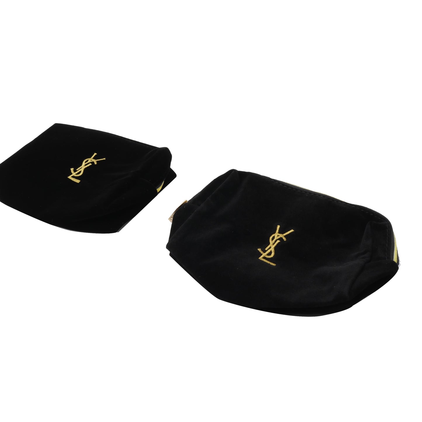 Black Set of 2 Cosmetic Pouch