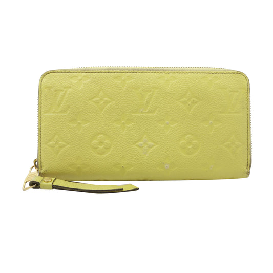 Empreinte  Yellow Zippy Wallet