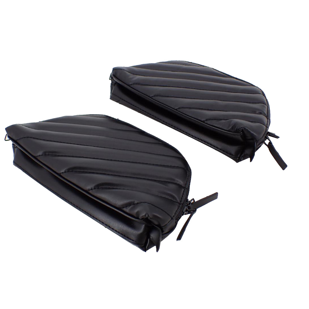 Black Set of 2 Beauty Pouch