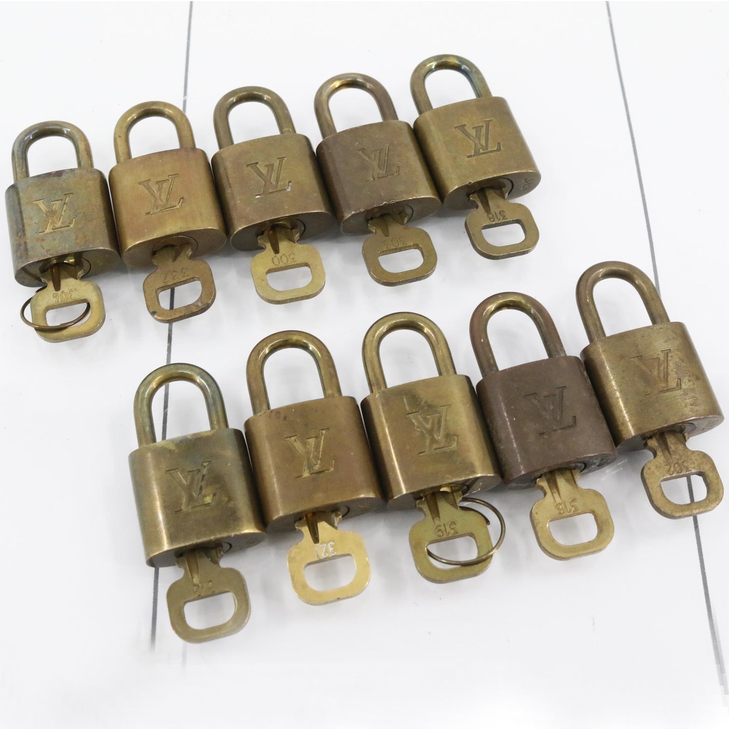 Set of 10 Padlocks