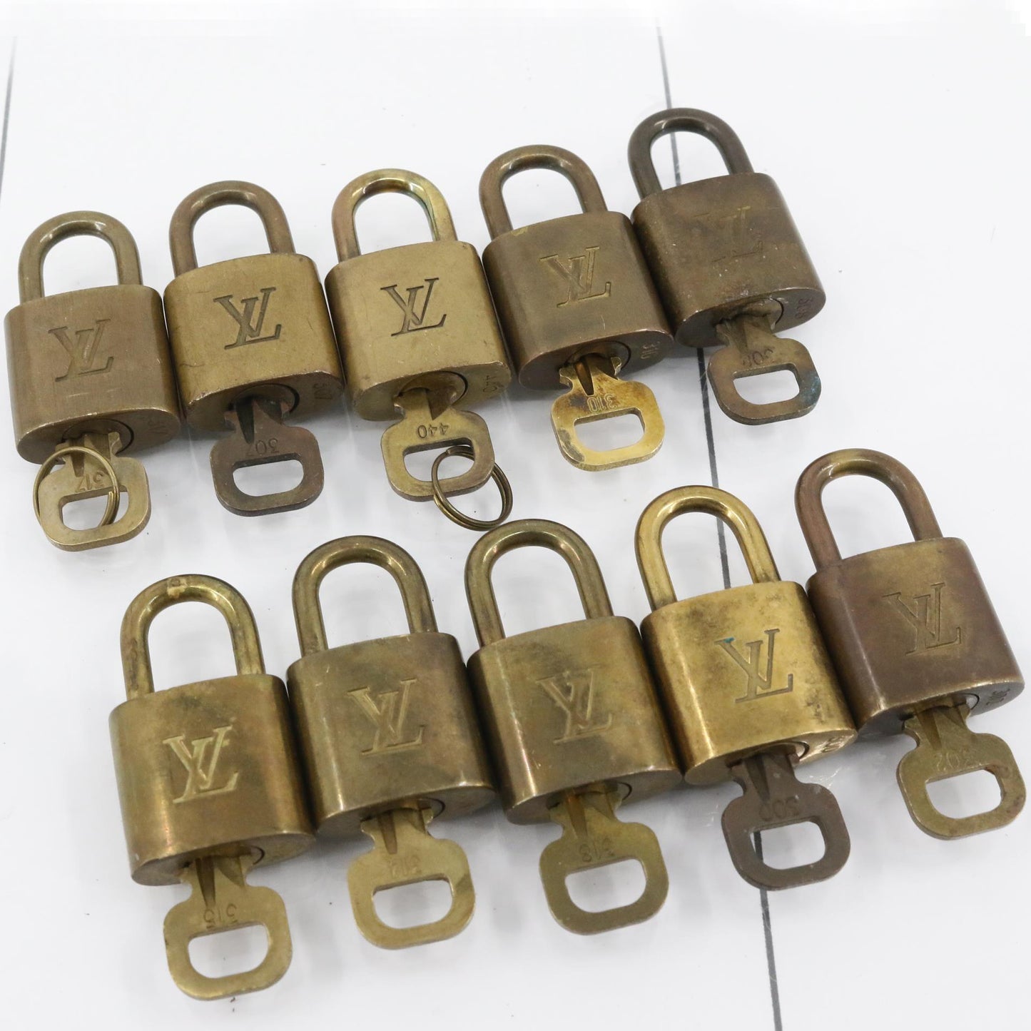 Set of 10 Padlocks