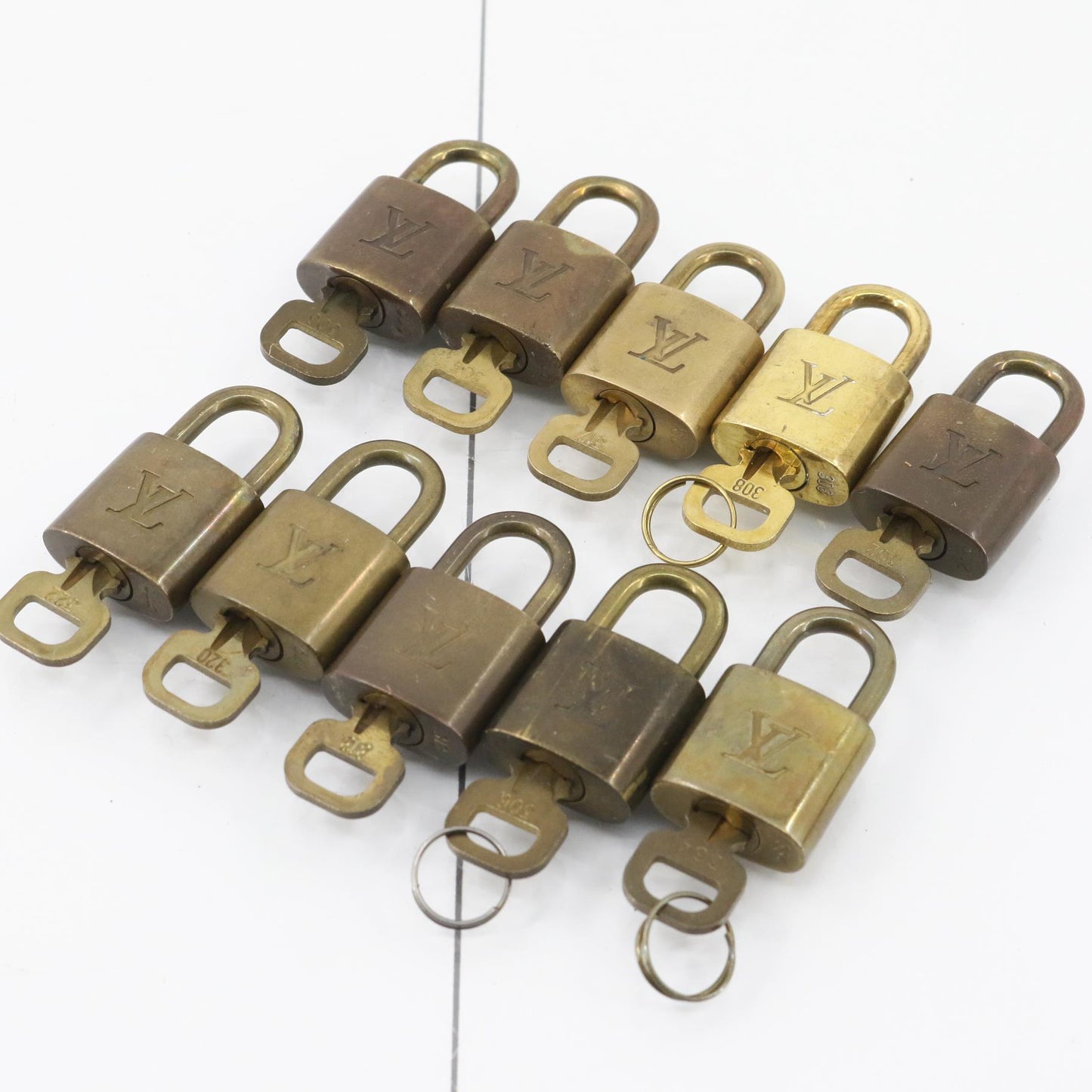 Set of 10 Padlocks