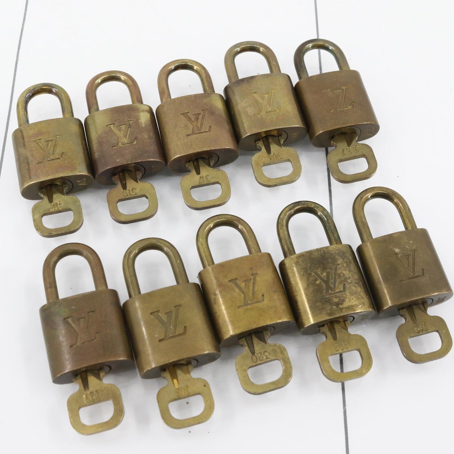 Set of 10 Padlocks