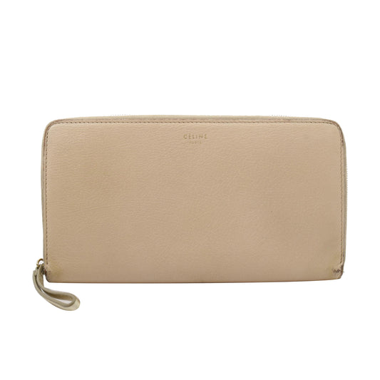 Peach Zippy Long Wallet