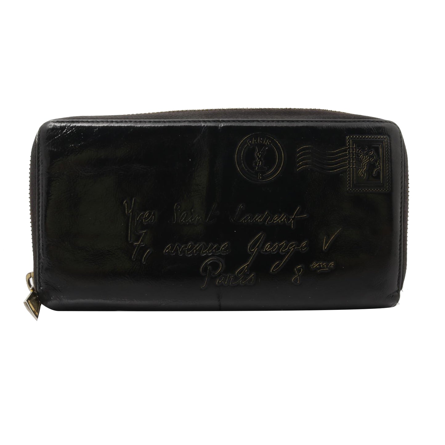 Black Zippy Long Wallet