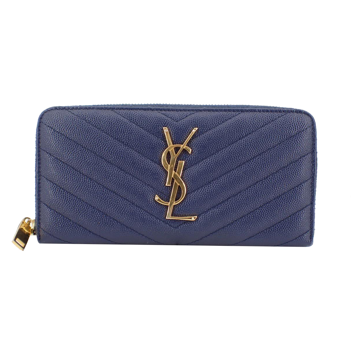 Blue  Cassandra Zippy Long Wallet