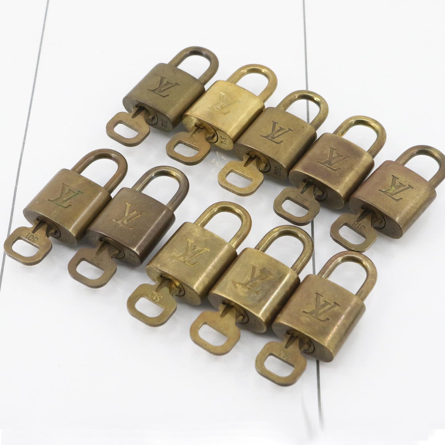 Set of 10 Padlocks