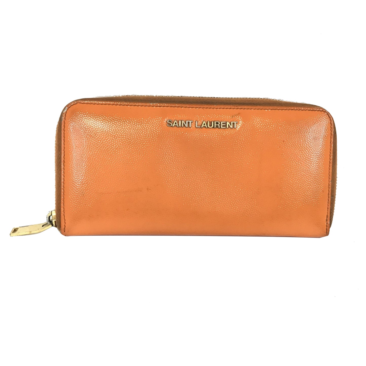 Orange Zippy Long Wallet