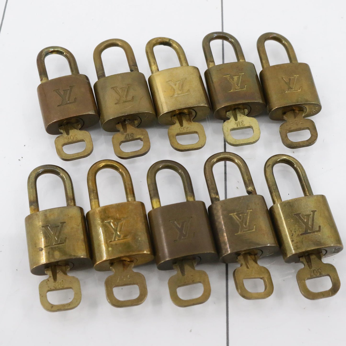 Set of 10 Padlocks