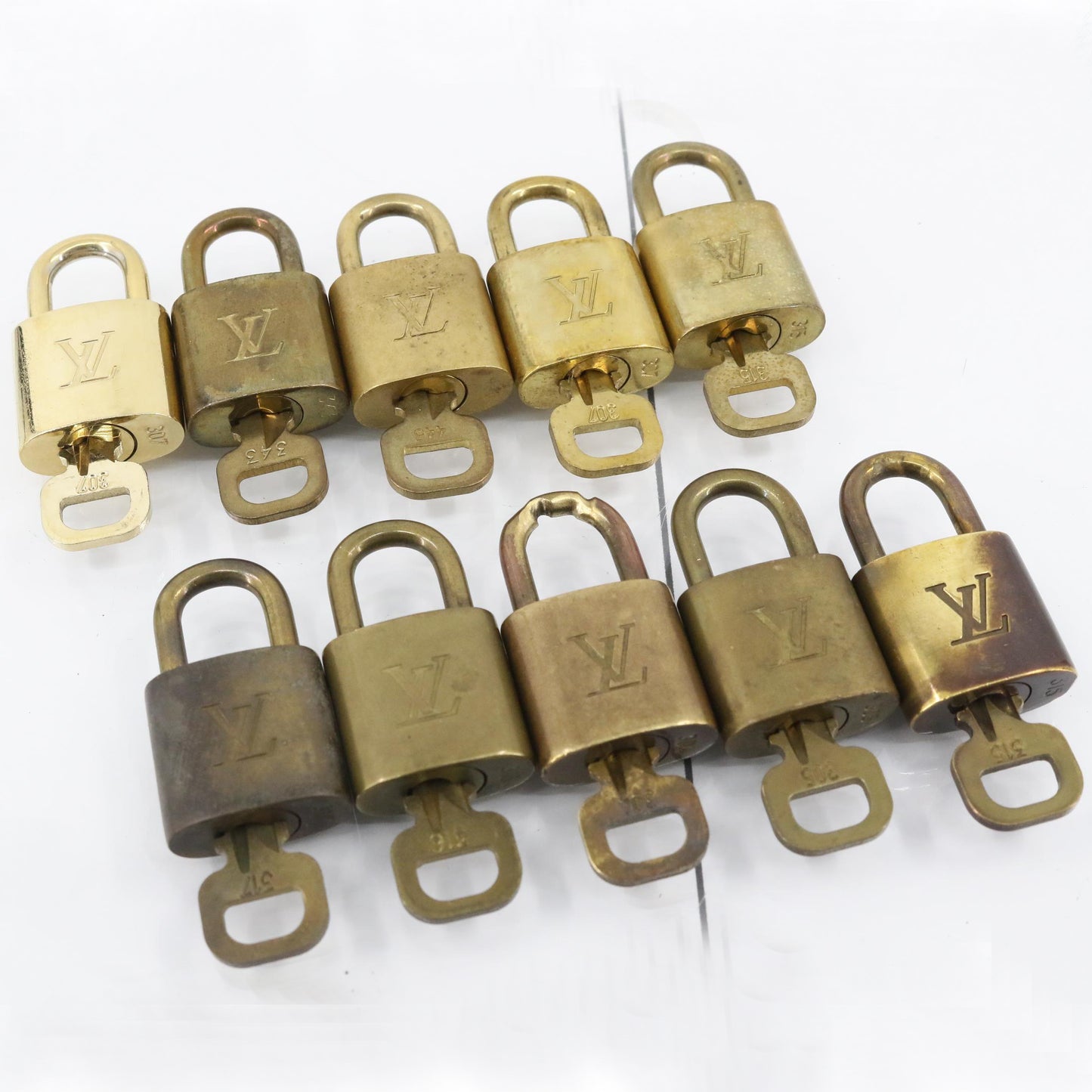 Set of 10 Padlocks