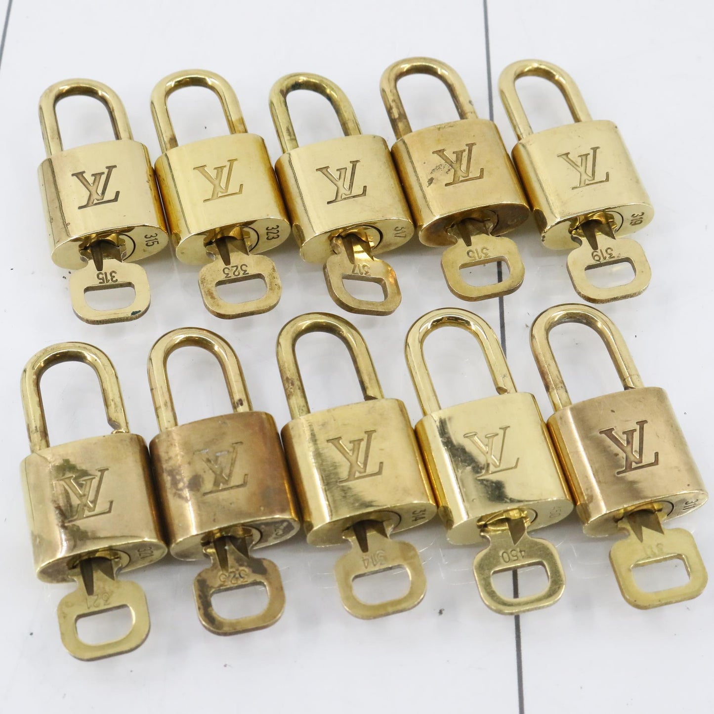 Set of 10 Padlocks