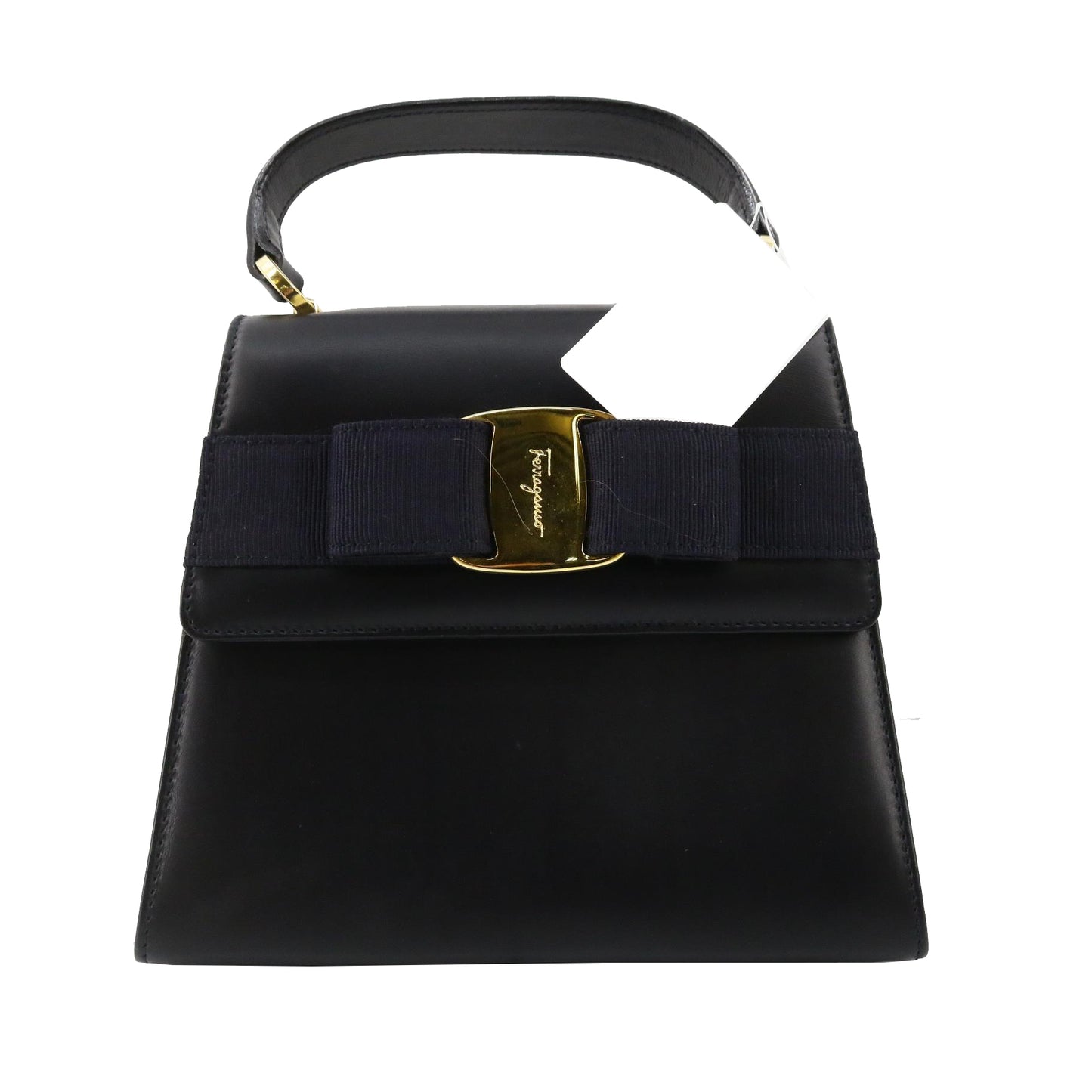 Black Vara Leather 2Way Handbag