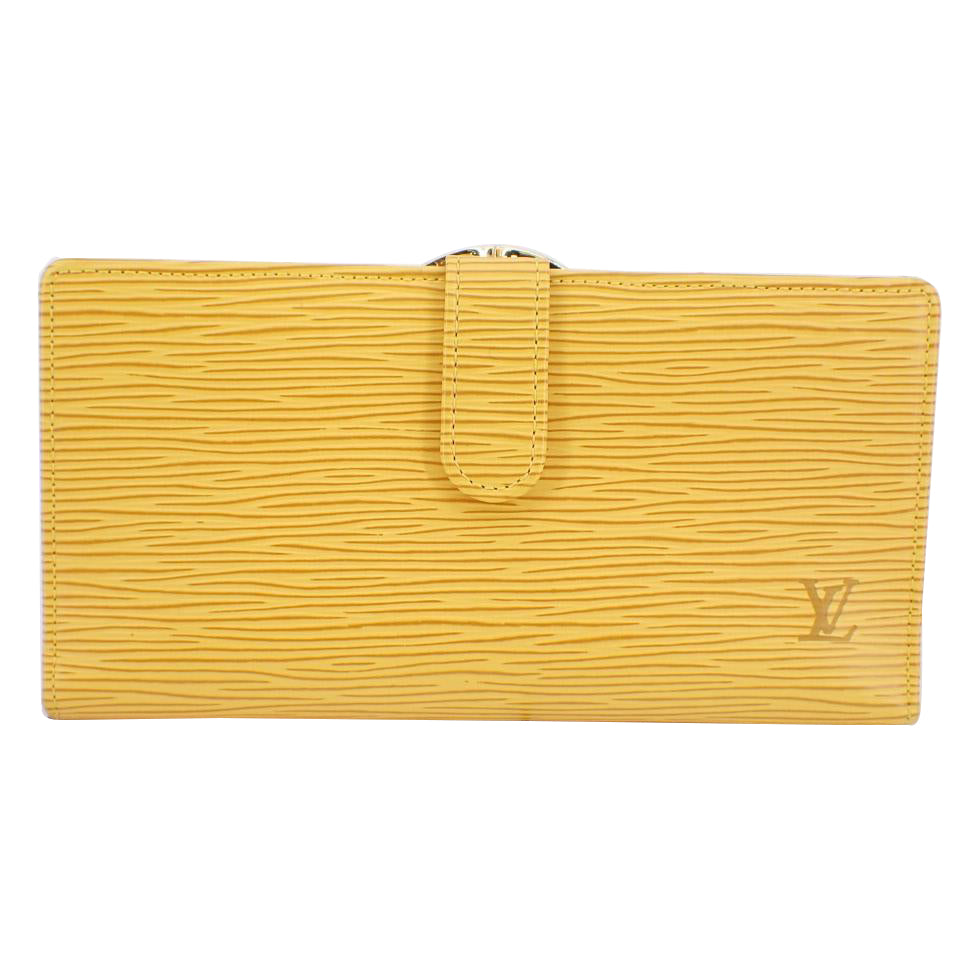 Epi Yellow Continental Viennois Wallet