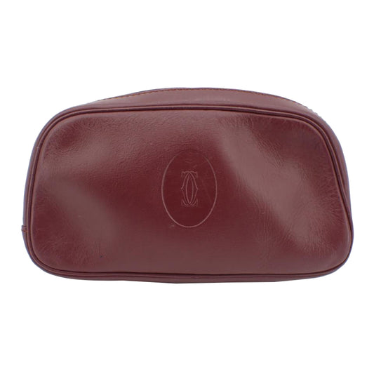 Bordeaux Leather Pouch