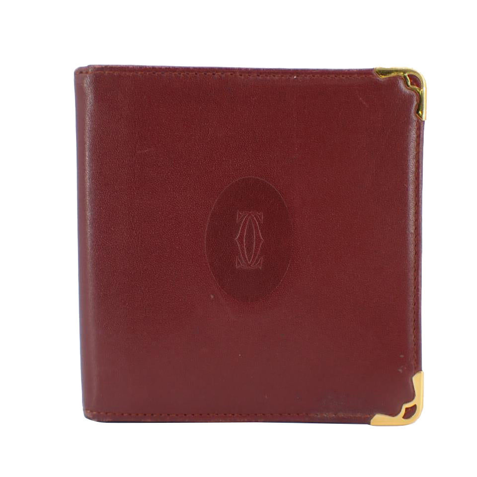 Bordeaux Leather Bi-Fold Wallet