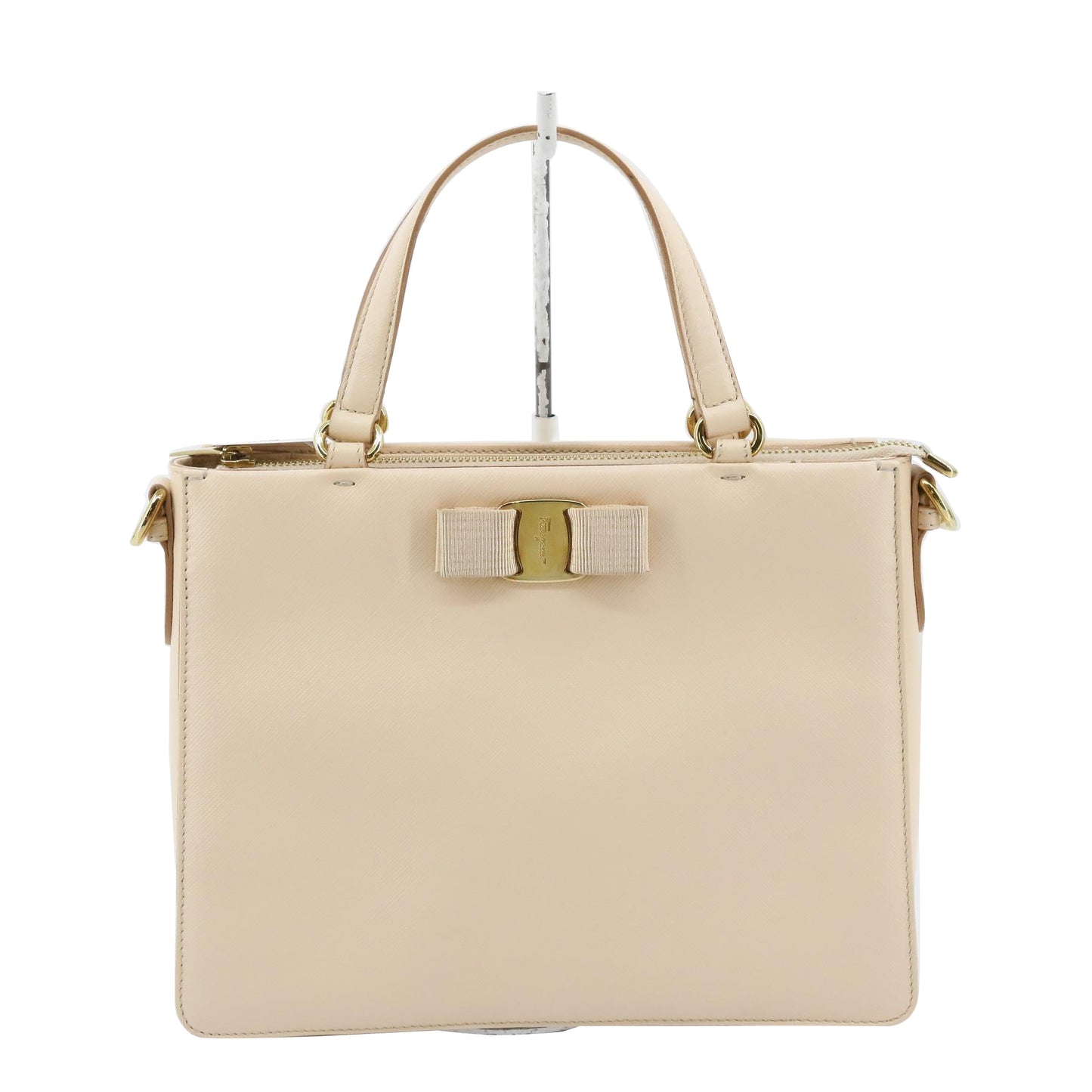 Beige Vara 2WAY Handbag