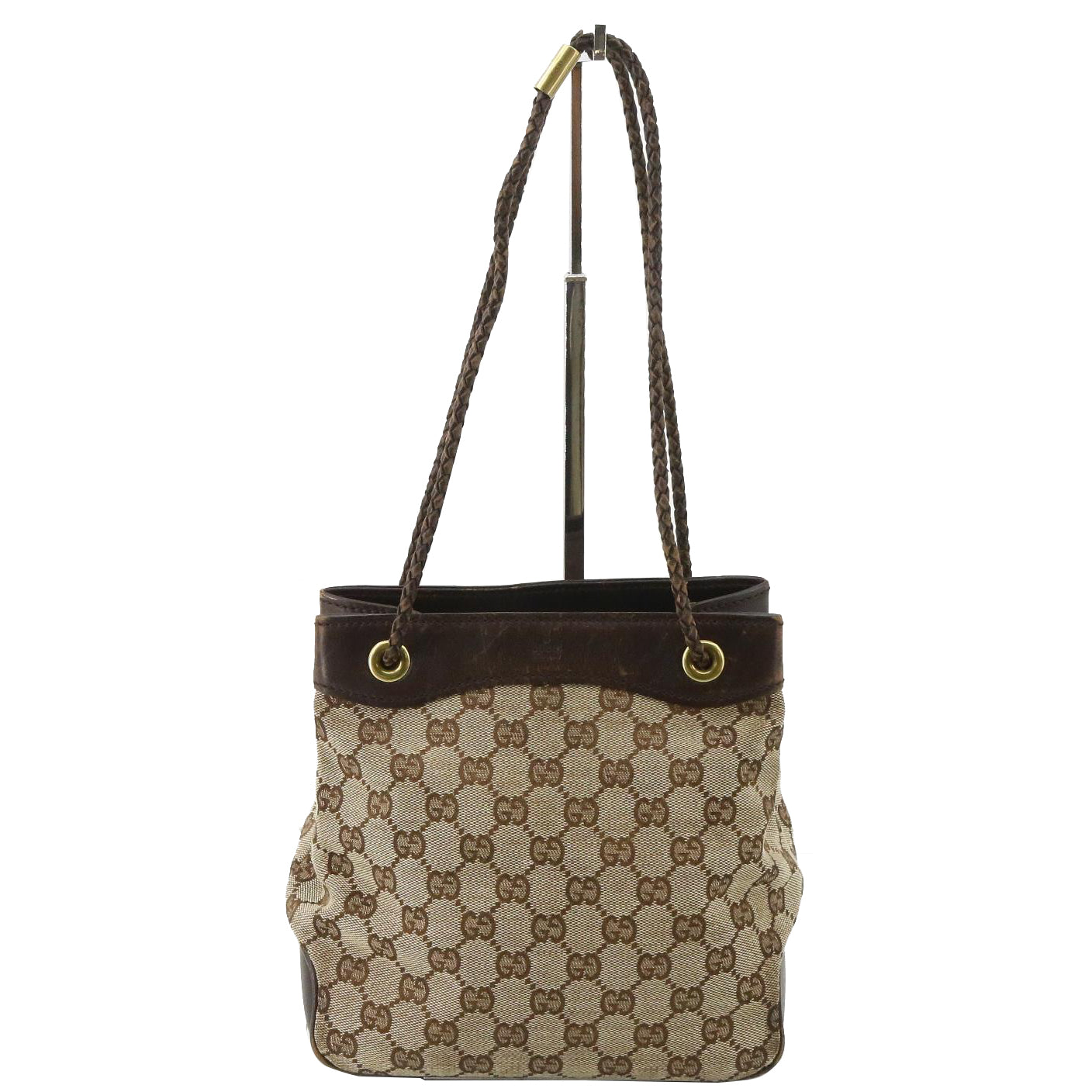 Brown GG Canvas Shoulder Bag