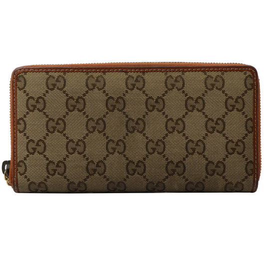 Brown GG Canvas Zippy Wallet